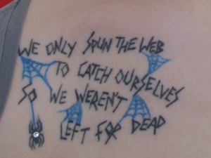 Tattoo of youth participant